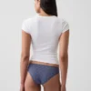 Tanga cheeky de algodón orgánico elástico súper suave