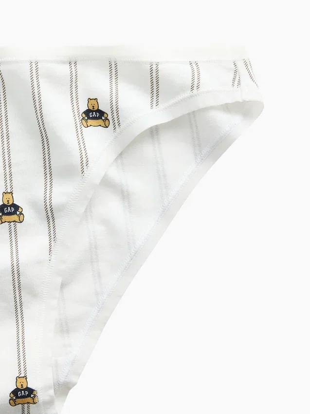 Tanga cheeky de algodón orgánico elástico súper suave