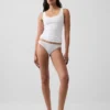 Tanga cheeky de algodón orgánico elástico súper suave