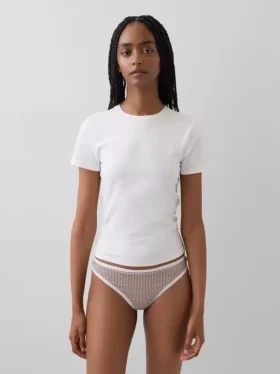 Tanga de algodón orgánico elástico