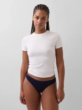 Tanga de algodón orgánico elástico