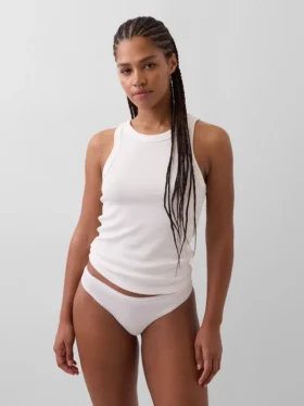 Tanga de algodón orgánico elástico