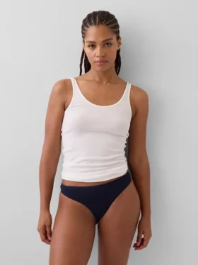 Tanga de algodón orgánico elástico