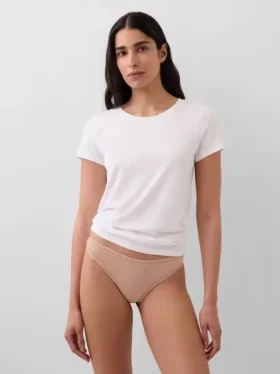 Tanga de algodón orgánico elástico