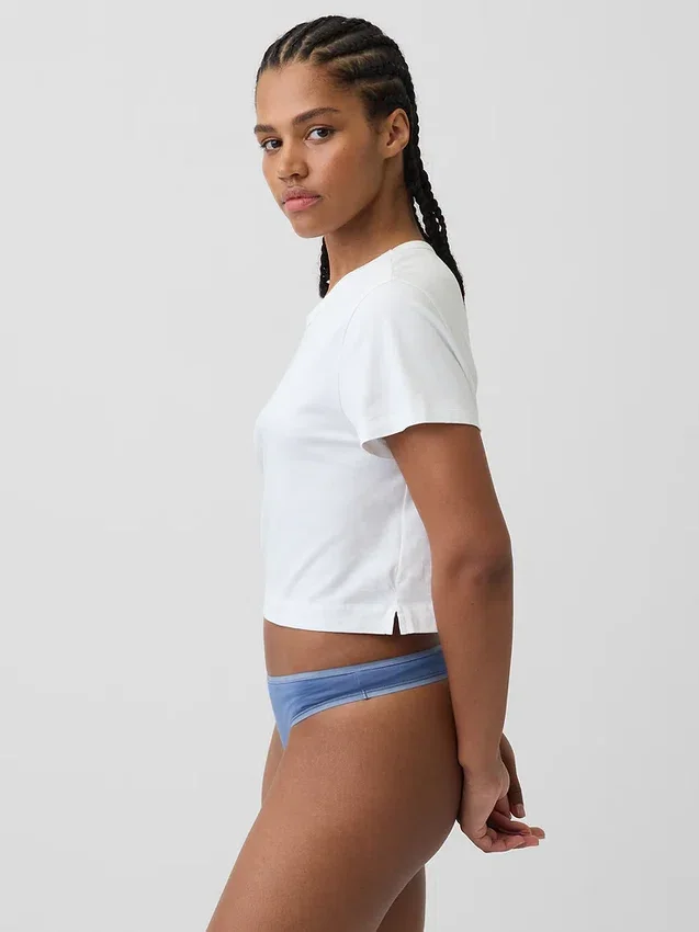Tanga de algodón orgánico elástico