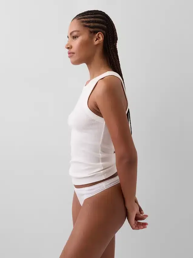 Tanga de algodón orgánico elástico