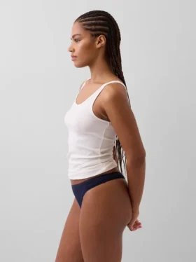 Tanga de algodón orgánico elástico