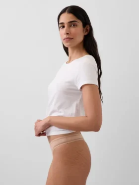 Tanga de algodón orgánico elástico
