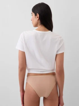 Tanga de algodón orgánico elástico