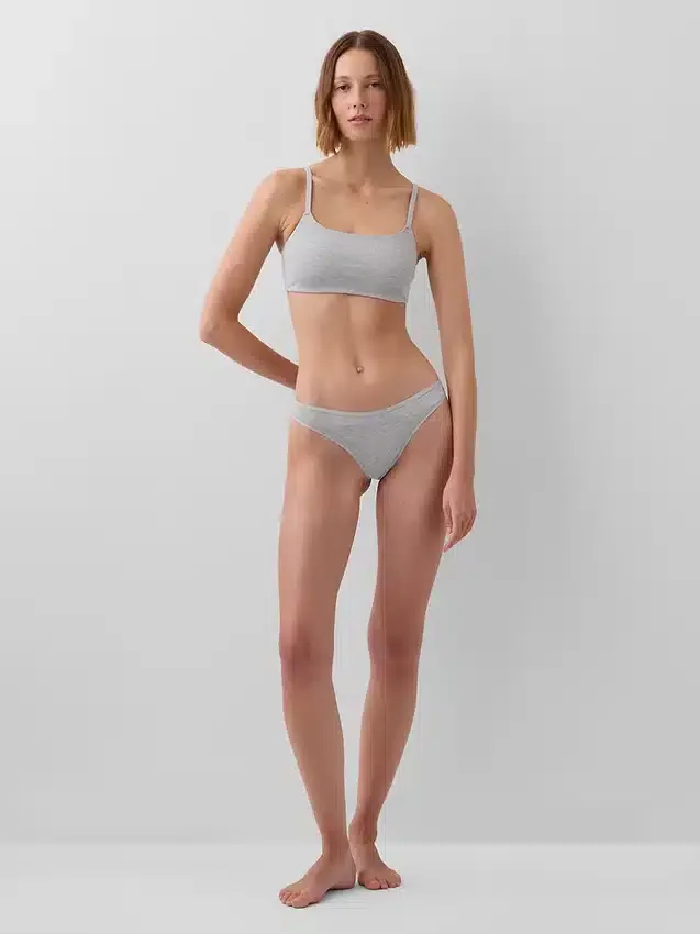 Tanga de algodón orgánico elástico