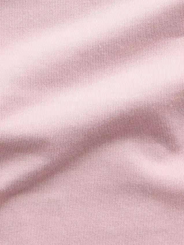 Tanga de algodón orgánico elástico con ribete de encaje