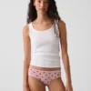 Tanga de algodón orgánico elástico súper suave