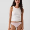 Tanga de algodón orgánico elástico súper suave