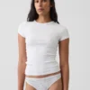 Tanga de algodón orgánico elástico súper suave