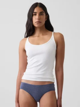 Tanga de algodón orgánico elástico súper suave
