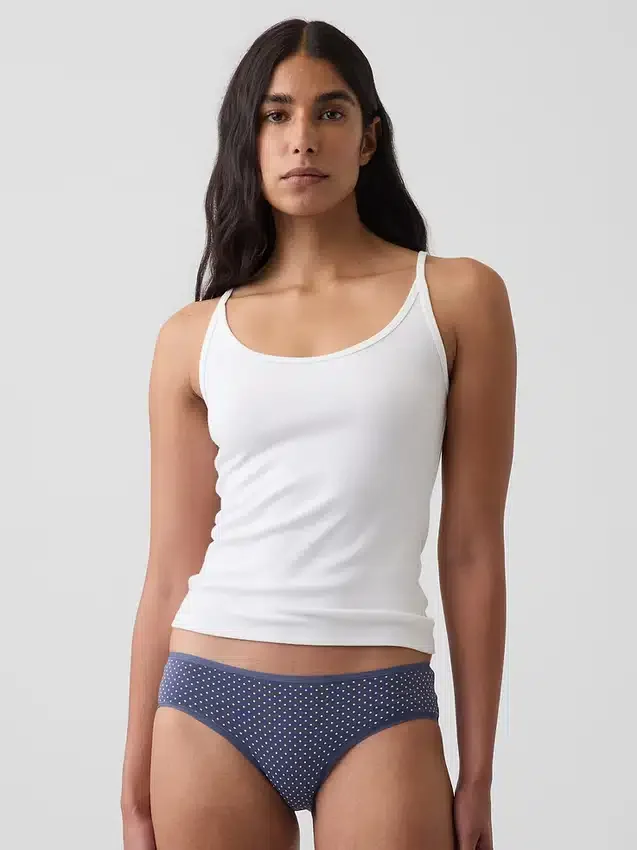 Tanga de algodón orgánico elástico súper suave