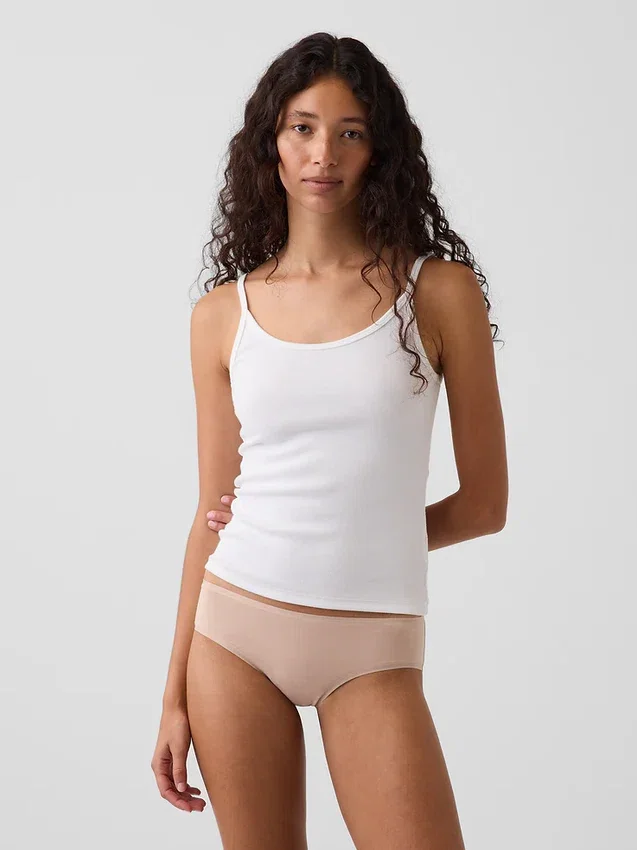 Tanga de algodón orgánico elástico súper suave
