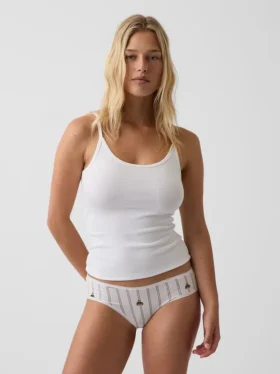Tanga de algodón orgánico elástico súper suave
