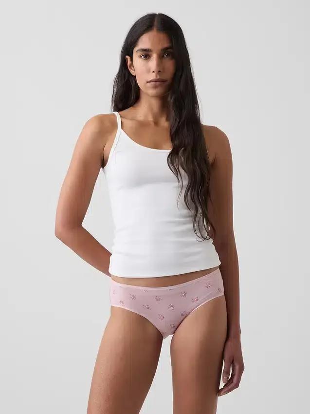 Tanga de algodón orgánico elástico súper suave