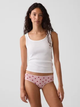 Tanga de algodón orgánico elástico súper suave