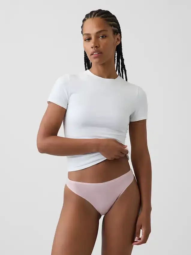Tanga de algodón orgánico elástico súper suave