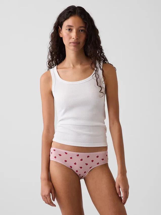 Tanga de algodón orgánico elástico súper suave