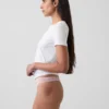 Tanga de algodón orgánico elástico súper suave