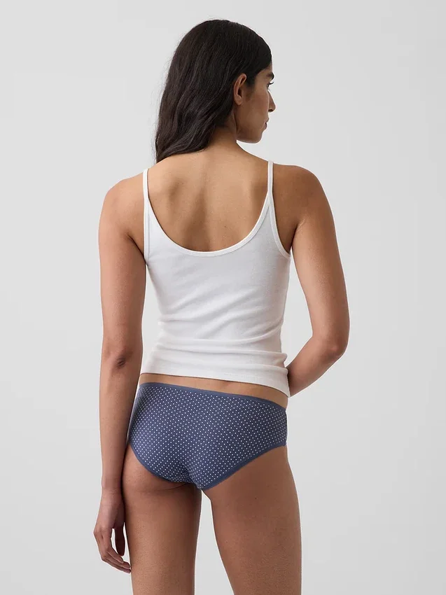 Tanga de algodón orgánico elástico súper suave