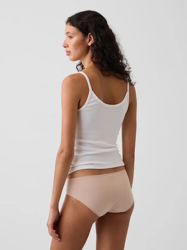 Tanga de algodón orgánico elástico súper suave
