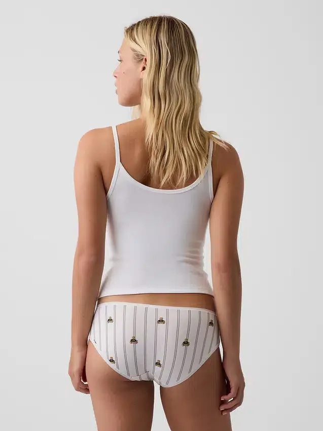 Tanga de algodón orgánico elástico súper suave