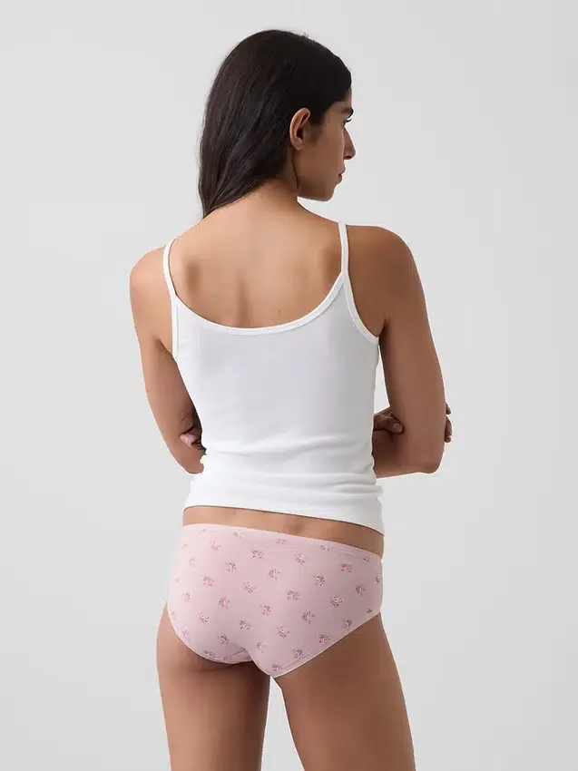 Tanga de algodón orgánico elástico súper suave