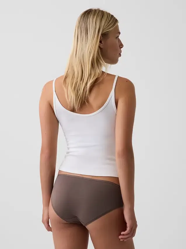 Tanga de algodón orgánico elástico súper suave