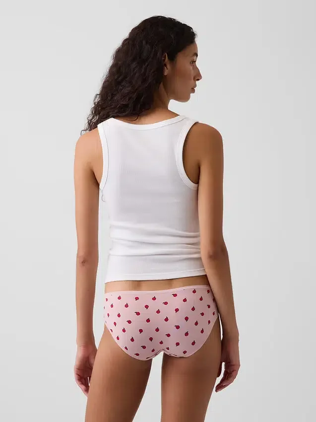 Tanga de algodón orgánico elástico súper suave