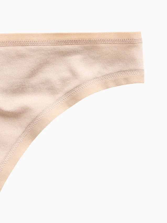 Tanga de algodón orgánico elástico súper suave