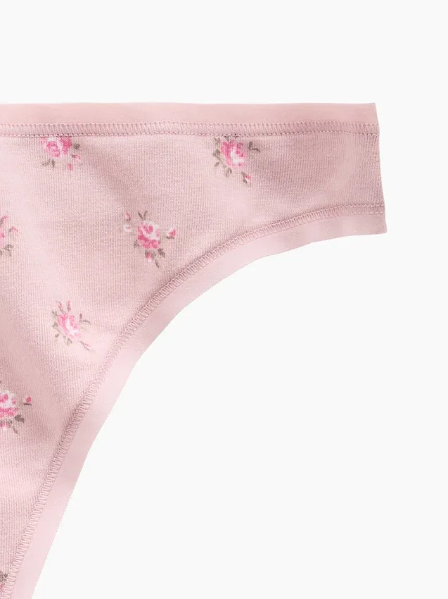 Tanga de algodón orgánico elástico súper suave