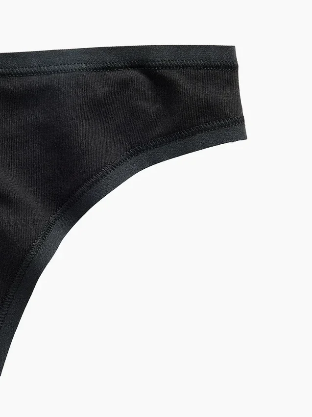 Tanga de algodón orgánico elástico súper suave