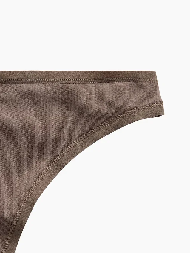Tanga de algodón orgánico elástico súper suave
