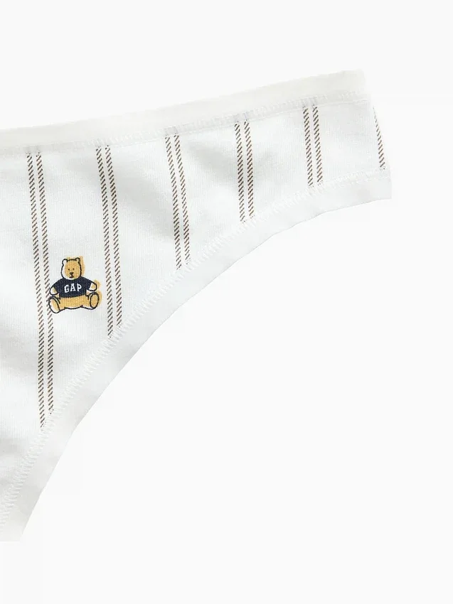 Tanga de algodón orgánico elástico súper suave