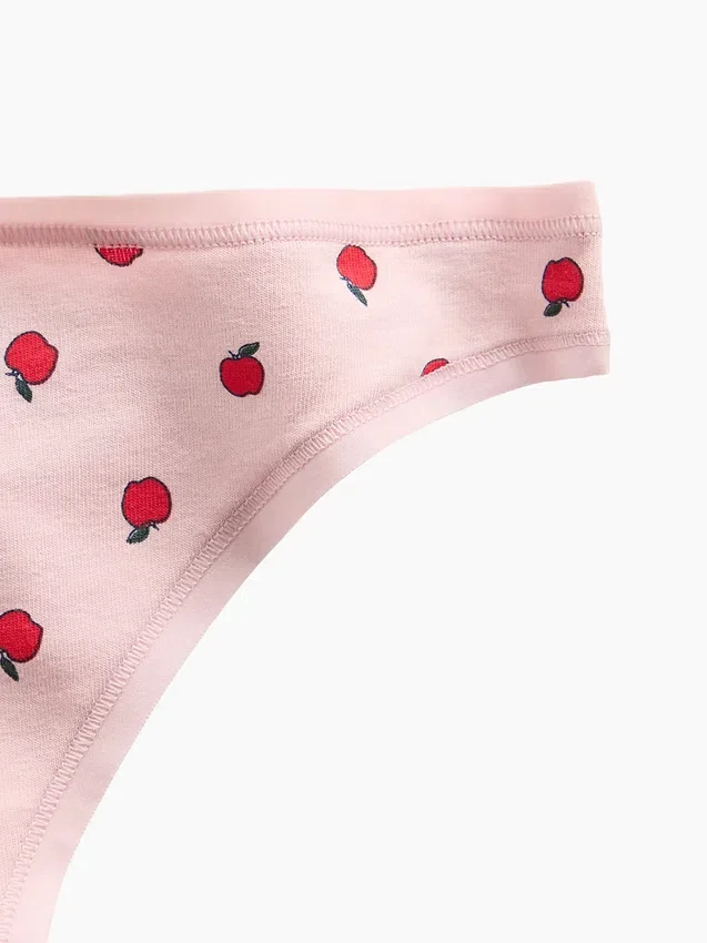 Tanga de algodón orgánico elástico súper suave