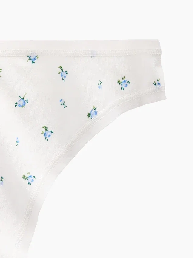 Tanga de algodón orgánico elástico súper suave