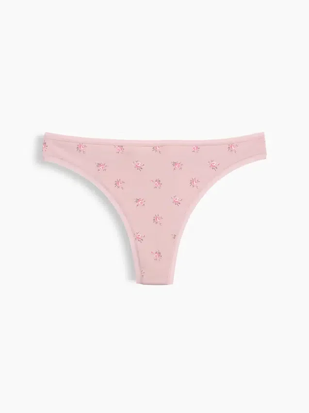 Tanga de algodón orgánico elástico súper suave