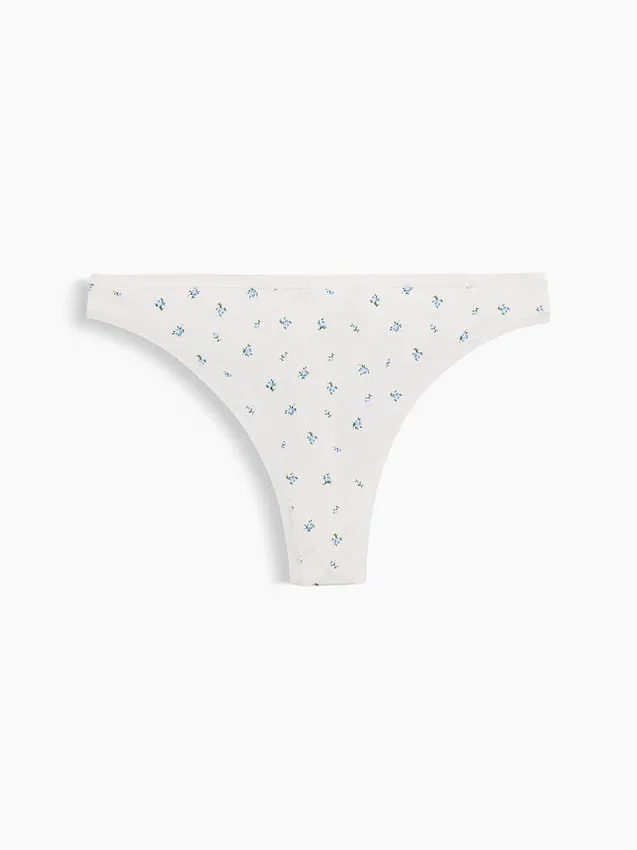 Tanga de algodón orgánico elástico súper suave