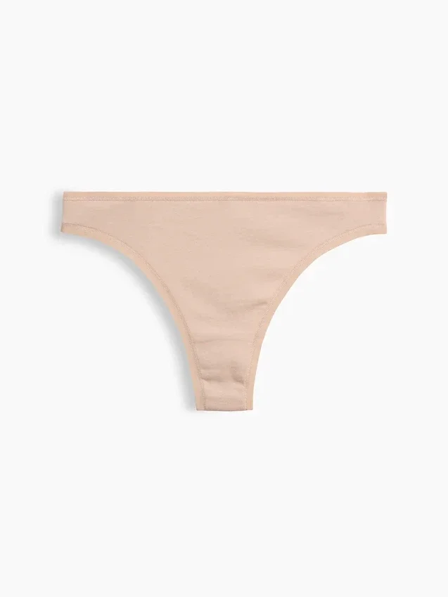 Tanga de algodón orgánico elástico súper suave