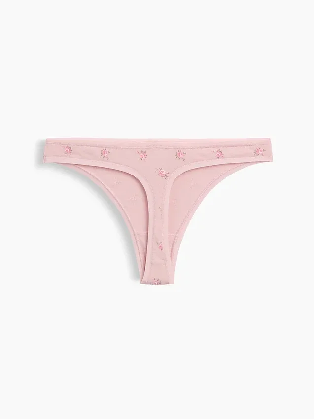 Tanga de algodón orgánico elástico súper suave