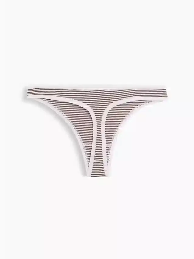 Tanga de algodón orgánico elástico súper suave
