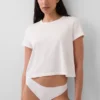 Tanga invisible de algodón orgánico elástico