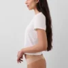 Tanga invisible de algodón orgánico elástico