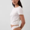 Tanga invisible de algodón orgánico elástico