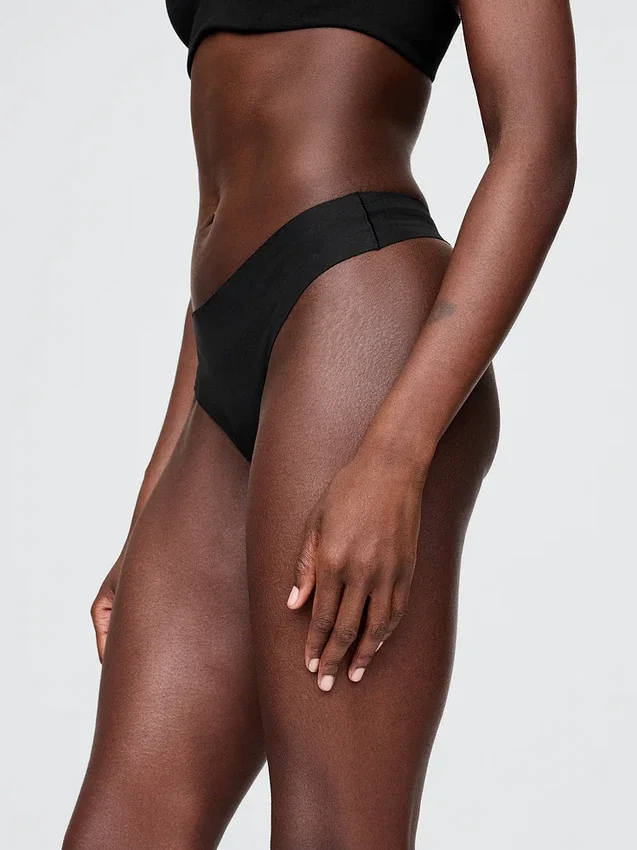 Tanga invisible de algodón orgánico elástico