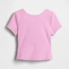 Top corto cruzado reversible GapFit Smooth